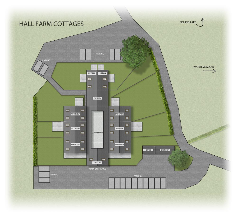 Hall Farm site plan